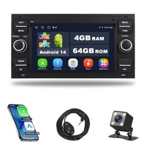 Carplay Android 14 4+64G Autoradio GPS NAVI KAM Für Ford Focus Transit MK7 S-Max - Bild 1 von 16