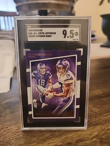 2020 Panini Donruss Justin Jefferson Rookie Gridiron Kings 9.5 SGC - Picture 1 of 1