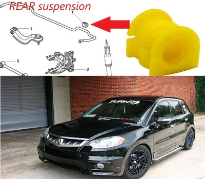 for Acura RDX Honda REAR Bushing kit Yellow Sport - Image 1 of 4