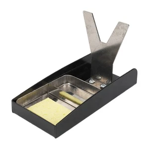Soldering Tool Stand With Cleaning Sponge Sturdy Iron Construction Workshop - Picture 1 of 8