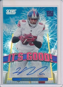 2025 Score Hakeem Nicks It’s Good! Auto New York Giants Rare SP Hit #IGG-HNS - Bild 1 von 2