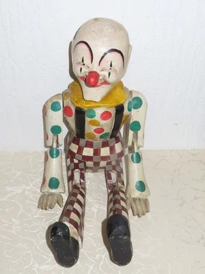 Marionette En Bois Antique "Clown" ! - Photo 1/4