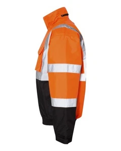 🔥 Kishigo Unisex Economy Bomber Jacket Safety Reflective Up To 5XL JS121-122 - Picture 1 of 7