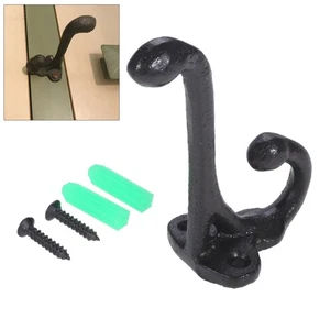 1/5/10pcs Coat Hat Towel Keys Hooks Cast Iron Home Wall Mounted Hanger Household - Picture 1 of 18