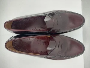 Herren GH Bass Weejuns Logan Weinrot Penny Halbschuhe Schuhe Größe 13 D Ochsenblut Leder - Bild 1 von 10