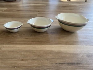 Pfaltzgraff Juniper Melamine 3 Piece Nesting Bowl Set by Eurita Reston Lloyd - Picture 1 of 13