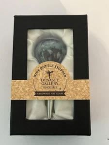 Artsy Glass Wine Bottle Topper Or Stopper by Dynasty Gallery Handmade NEW 🍷 - Picture 1 of 4