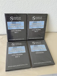Simpler Options Insider Guide To Trading Weekly Option Live 4 Disc Set Sealed - Bild 1 von 2