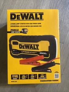 DeWalt DXAELJ25 Automotive 2500 Peak Amp Jump Starter w/ USB Power Bank - Picture 1 of 1