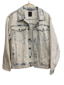 Acid Wash Vintage Denim Truckers Jacket Size L 80’s-90’s - Picture 1 of 4