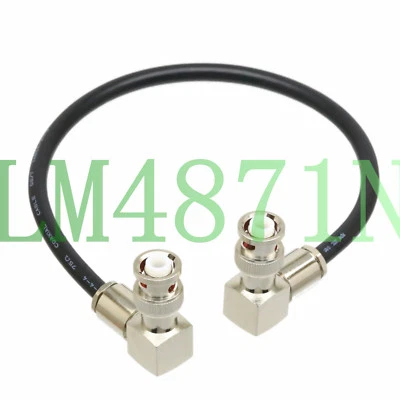 High Voltage MHV 3000V 3KV RF Power Test Cable BNC Male "L" RA to Elbow RG59 1FT - Image 1 of 4