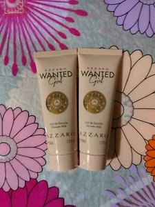 2X Azzaro Wanted Girl Shower Milk Lait De Douche 1.7oz/50ml EACH Total 3.4oz - Picture 1 of 2