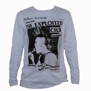 The Exploited Hardcore Punk Rock Poster T-Shirt langärmelig Unisex Top S-2XL - Bild 1 von 2