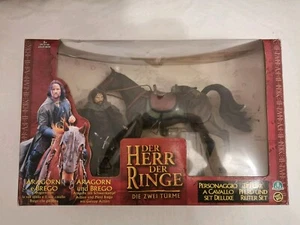Lord of the Rings Deluxe Horse & Rider Aragorn & Brego Two Towers ToyBiz - Bild 1 von 3