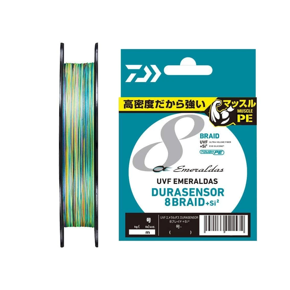 Daiwa UVF Emeraldas Dura Sensor X8 Si2 0.8-150 PE Braid #0.8 150m ‎07303374 NEUF - Photo 1/1