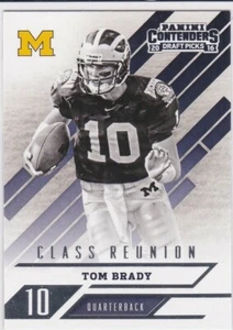 TOM BRADY Draft Picks MICHIGAN WOLVERINES FOOTBALL CARD Class Reunion PATS BUCS! - Picture 1 of 2