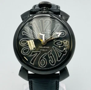 Reloj Gaga Milano Manuale 40 Carcasa Negra 5022 Cuarzo 15133 40.1mm - Imagen 1 de 16