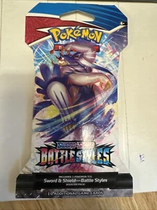 2021 Pokémon Sword & Shield BATTLE STYLES Hanger Booster Pack Factory Sealed New - Picture 1 of 13