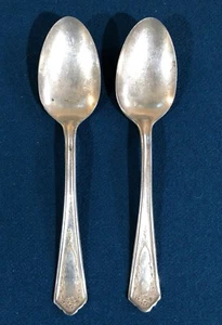 2 Oneida Community Par Plate - cucchiaini placcati argento - Foto 1 di 5