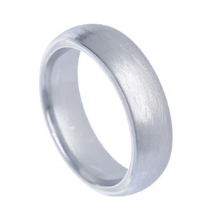 6mm Tungsten Carbide Women Jewelry Wedding Ring Textured Dome Top Comfort Fit - Picture 1 of 7