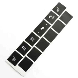 For Jeep Cherokee Commander Car Heated Seat Traction Button Repair Sticker Set - Foto 1 di 5