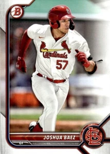 2022 Bowman Draft béisbol Joshua Báez radiocontrol St. Louis Cardinals #BD-76 - Imagen 1 de 2