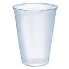 Dart Solo 100 x 10oz Clear Cup & Domed Lid with Hole Plastic Glass TP10D DLR610