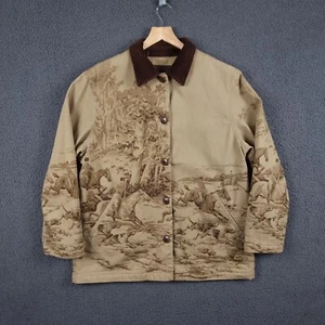 Vintage LAUREN RALPH LUREN Equestrian Jacket Womens L Large Fox Hunt Barn Coat - Imagen 1 de 17