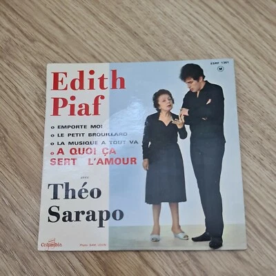 EDITH PIAF/THEO SARAPO emporte moi/a quoi ça sert l'amour EP 7" 1962  Foto 1 de 4