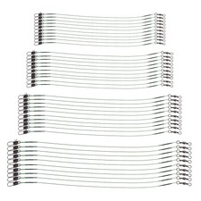 40x Stainless Steel Fishing Trace Lures Leader Swivel Wire Rope 15/20/25/30Green