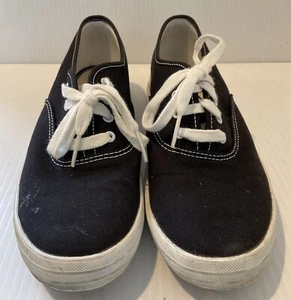 Keds Originals Scarpe Comode in Tela, Donna Taglia 9 Nero Tennis - Foto 1 di 5