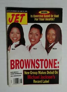 Jet Magazine June 19, 1995 Michael Jackson's record label - Brownstone Group - Bild 1 von 3