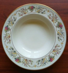 VINTAGE LAMBERTON IVORY CHINA DOROTHEA PATTERN 8 1/4" SOUP BOWL EXCELLENT - Picture 1 of 5