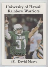 1990 7-Eleven Hawaii Rainbow Warriors David Maeva #31