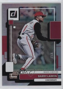2022 Panini Donruss Season Stat Line /10 Barry Larkin #87 HOF