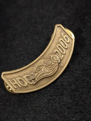 Harley Davidson Owners Ground HOG 2006 barra curva tono bronce pin Foto 1 de 4
