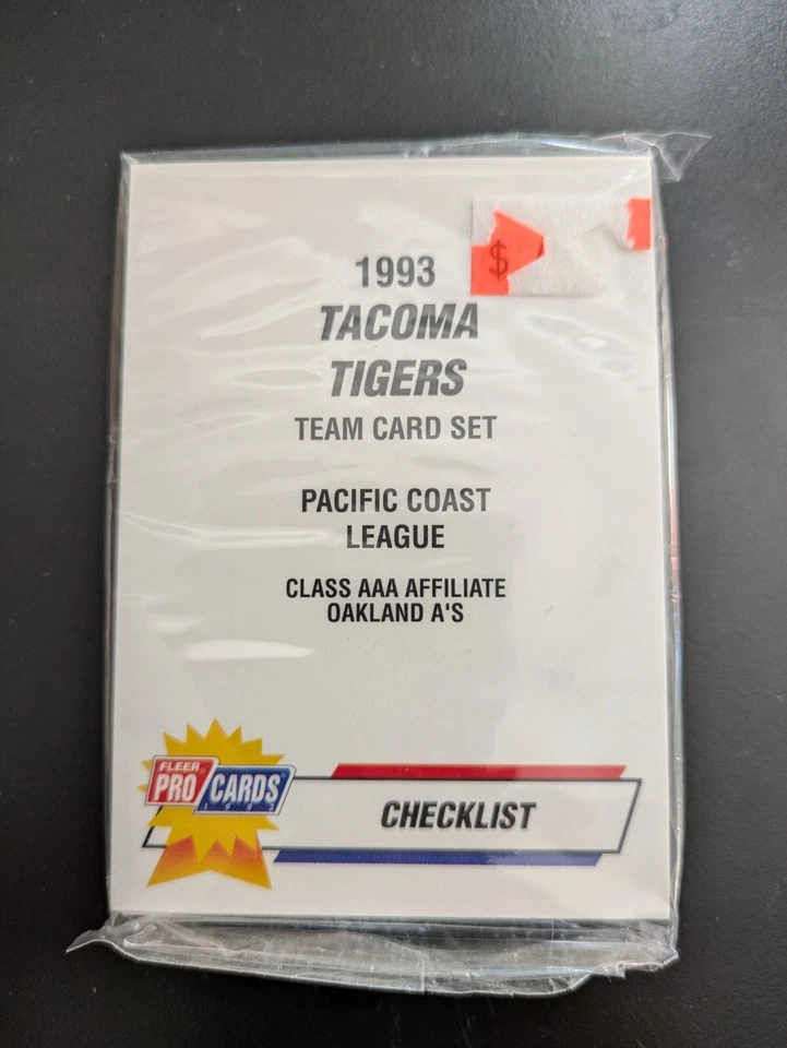 1993 Fleer/ProCards Tacoma Tigers Minor League Team Set - AAA Oakland A's - Image 1 of 2