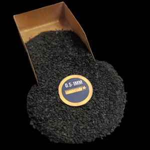 Polvo de arena triturada de shungita 0,5-1 mm | Artesanía, joyería, arte en resina - Imagen 1 de 4