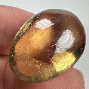 Citrine Quartz Hand Polished Natural Crystal Pebble Brazil 12.4 Grams - Picture 1 of 24
