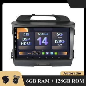 Radio de coche Para Kia Sportage R/Sportage 3 2011-2016 Autoradio 9" GPS Carplay - Imagen 1 de 6