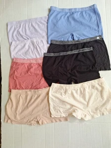 8 Stück M Medium Mix SET SLIPS Slips Hanes Spandex Nylon Boyshorts Höschen - Bild 1 von 3
