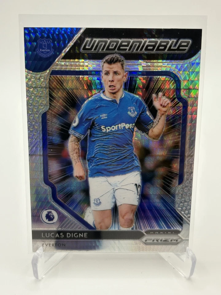 Lucas Digne 2019-20 Panini Prizm Premier League Undeniable #U-8 Hyper Prizm - Image 1 of 2