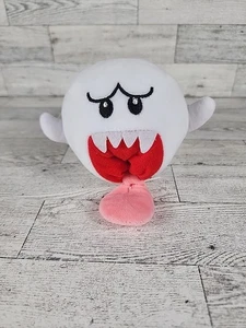 Super Mario Boo Ghost 6" Plush Tongue Out Japanese Toy Nintendo Doll - Picture 1 of 5