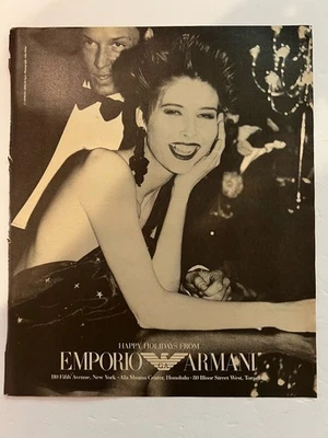 De colección Años 90 AD-Felices Fiestas de Emporio Armani-Giorgio Armani-Quinta Avenida NY Foto 1 de 3