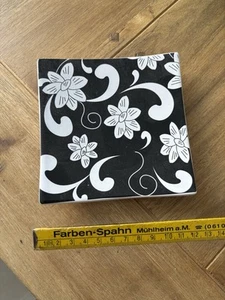 Seifenschale Blumen Schwarz Weiß - Bild 1 von 1