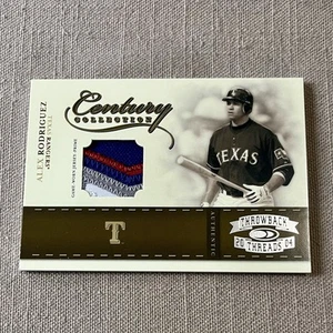 2004 Donruss Throwback Threads Alex Rodriguez Century Collection Patch /25 4CLR - Picture 1 of 2