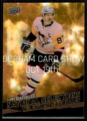 🔥 2025-26 UD Tim Hortons NATIONAL SELECTIONS SIDNEY CROSBY Penguins #NS-2 1:900 - Image 1 of 2
