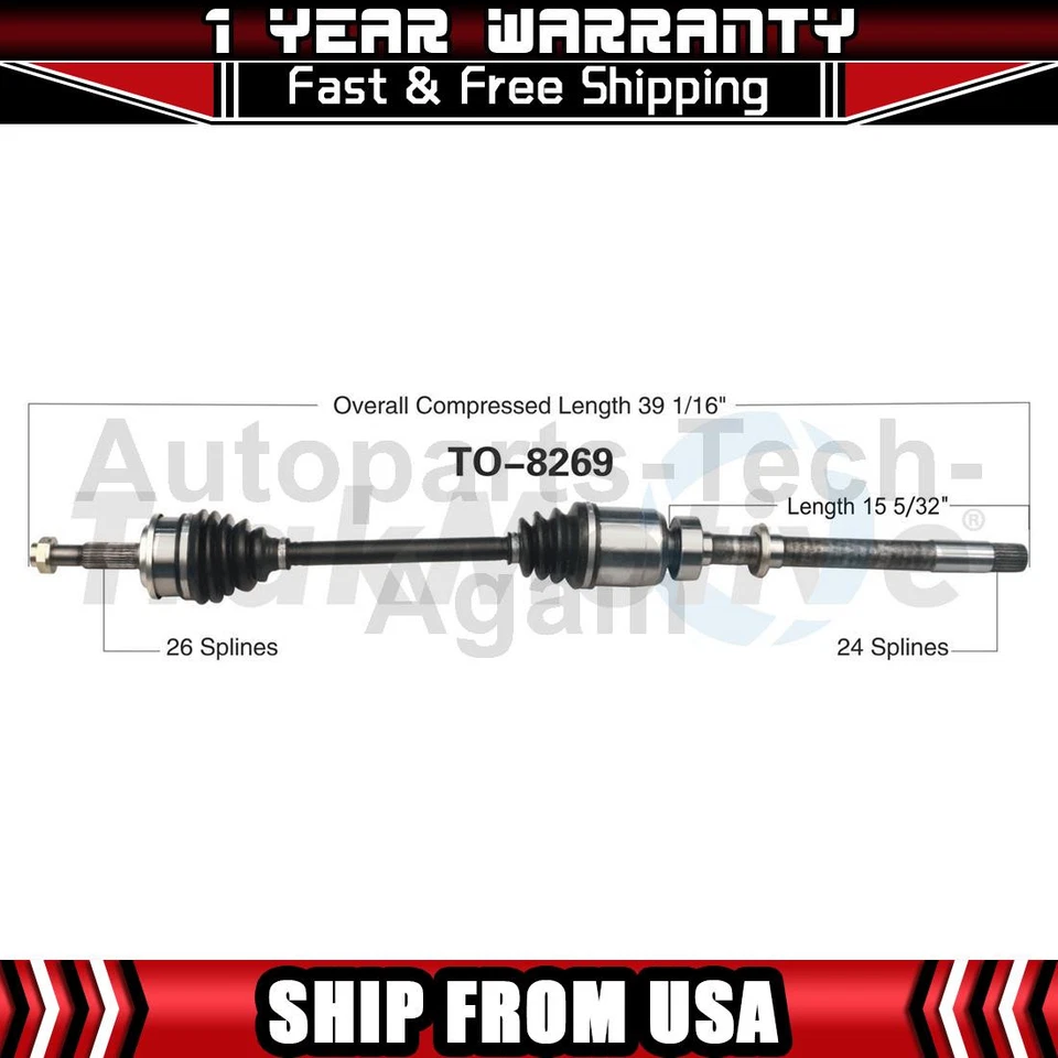 1 Trakmotive 右前 CV 轴轴适用于 2010 丰田 RAV4 2011 丰田 RAV4 — 第 1/1 张图片