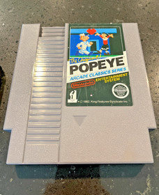 Popeye Nintendo NES 5 Screw Authentic Tested Working + Nintendo Sleeve