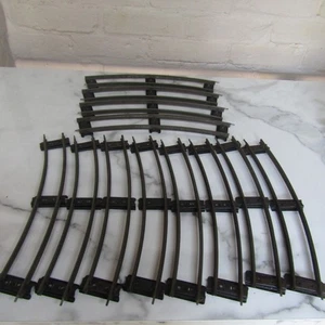 Hornby O Gauge Clockwork 2ft Curve Track Banked Sleepers x 12 lot 1 - Picture 1 of 5